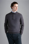 Paul & Shark - Col zip de laine mérinos effet délavé - LE CAPITAINE D'A BORD