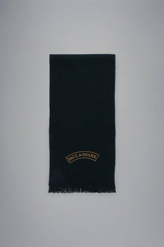 Paul & Shark - Écharpe de tricot laine avec broderie - LE CAPITAINE D'A BORD