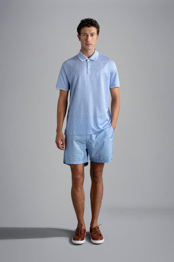 Paul & Shark - Polo manches courtes coton et soie - LE CAPITAINE D'A BORD