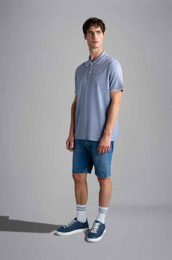 Paul & Shark - Polo manches courtes coton et soie - LE CAPITAINE D'A BORD