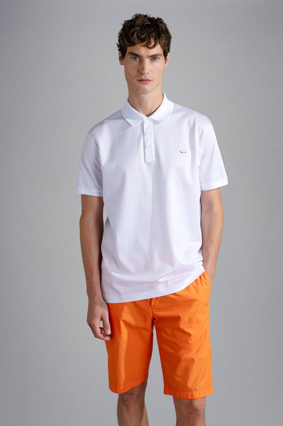 Paul & Shark - Polo manches courtes coton piqué requin métallique - LE CAPITAINE D'A BORD