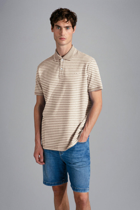 Paul & Shark - Polo rayé manches courtes coton piqué - LE CAPITAINE D'A BORD