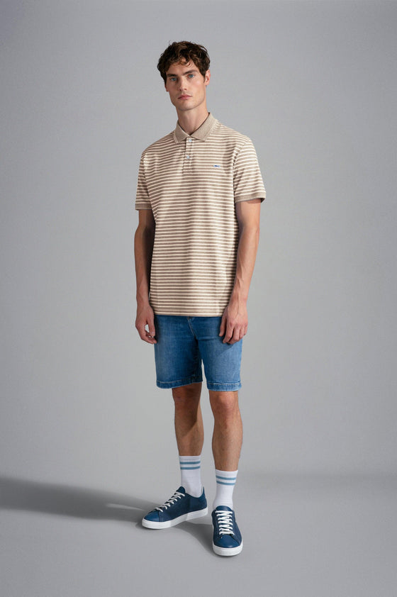 Paul & Shark - Polo rayé manches courtes coton piqué - LE CAPITAINE D'A BORD