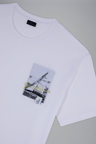 Paul & Shark - T-shirt manches courtes de coton voilier - LE CAPITAINE D'A BORD