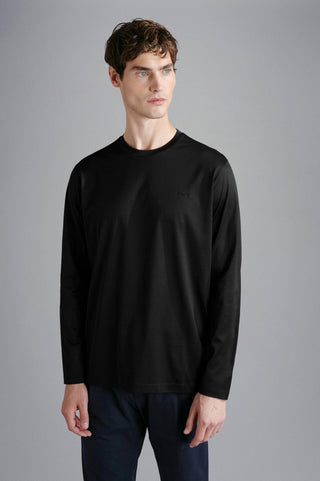 Paul & Shark - T-shirt manches longues de coton Silver Collection - LE CAPITAINE D'A BORD