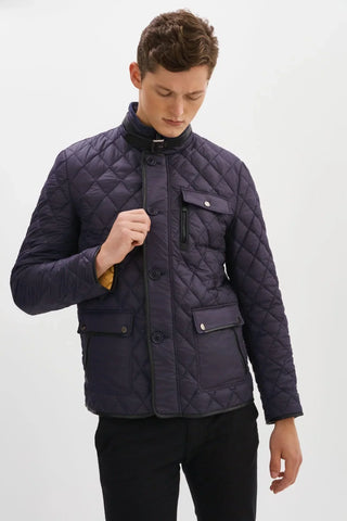 Regency - Major - Manteau matelassé avec cuir - LE CAPITAINE D'A BORD