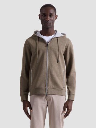 Bugatchi - Zip-up hooded cardigan