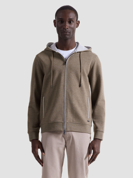 Bugatchi - Cardigan zip à capuchon