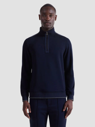 Bugatchi - Soft Touch zip collar sweater