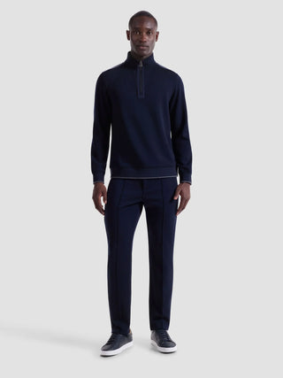 Bugatchi - Soft Touch zip collar sweater