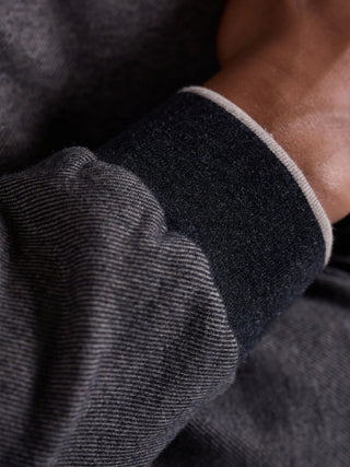 Bugatchi - Zip collar sweater made of cotton and modal