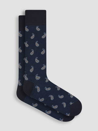 Bugatchi - Paisley Cotton and Cashmere Socks