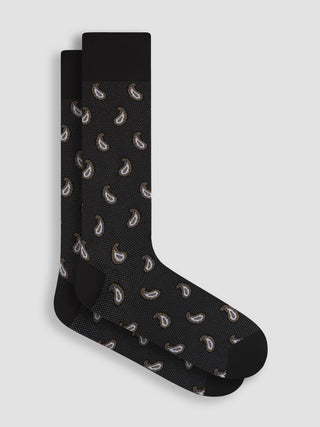 Bugatchi - Paisley Cotton and Cashmere Socks