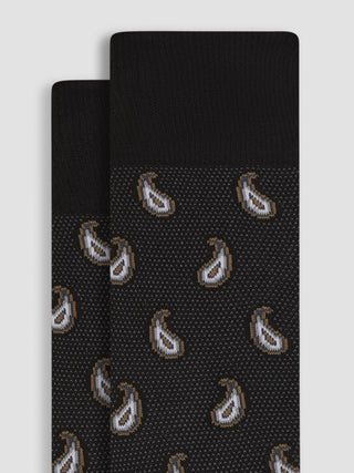 Bugatchi - Paisley Cotton and Cashmere Socks