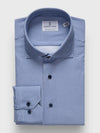 Emanuel Berg - Byron - Chemise manches longues vichy Albini 4Flex - Modern Fit - Bleu