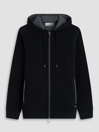 Bugatchi - Zip-up hooded cardigan