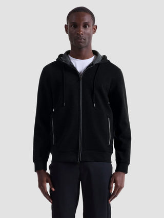 Bugatchi - Zip-up hooded cardigan