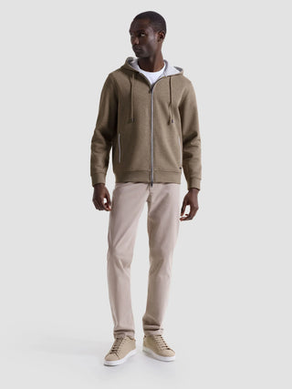 Bugatchi - Zip-up hooded cardigan