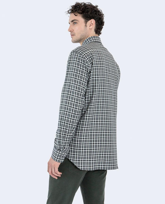 Paul & Shark - Chemise de flanelle de coton à carreaux - LE CAPITAINE D'A BORD