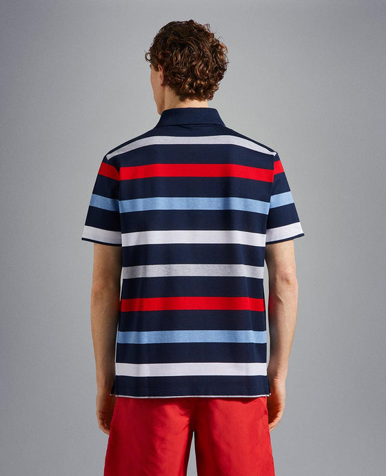 Paul & Shark - Polo rayé manches courtes coton piqué - LE CAPITAINE D'A BORD