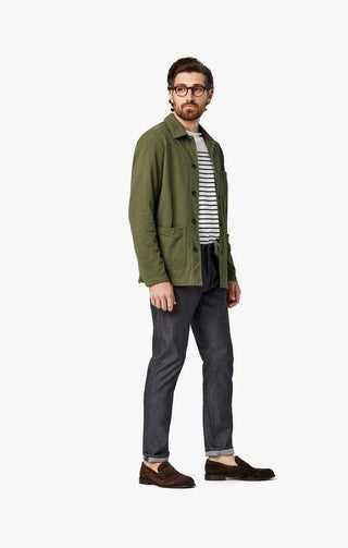 34 heritage - Cool Antracite Reversed Twill - LE CAPITAINE D'A BORD