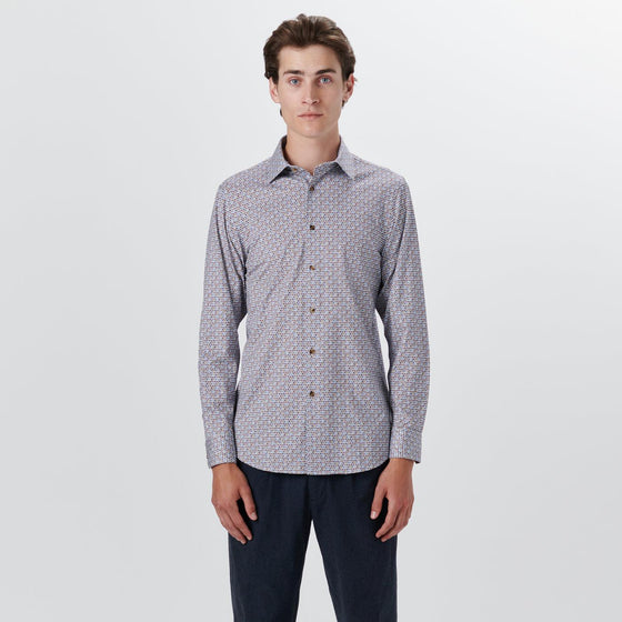 Bugatchi - Chemise manches longues à pois OoohCotton® - LE CAPITAINE D'A BORD