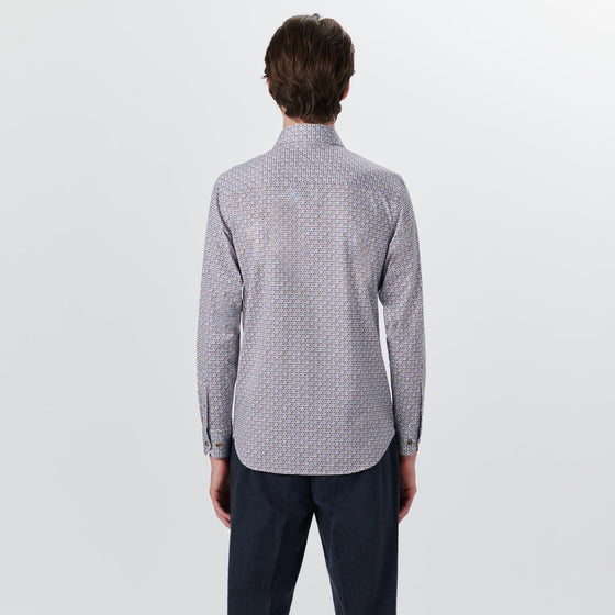 Bugatchi - Chemise manches longues à pois OoohCotton® - LE CAPITAINE D'A BORD