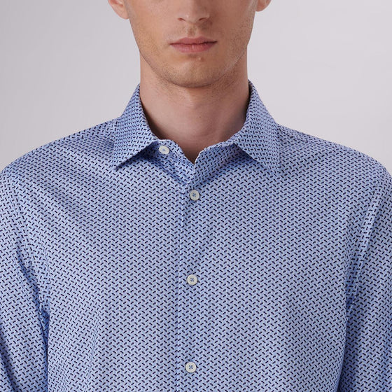 Bugatchi - James - Chemise manches longues à motifs OoohCotton® - LE CAPITAINE D'A BORD