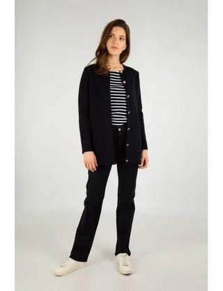 Armor-Lux - Mellac - Cardigan long de laine - LE CAPITAINE D'A BORD