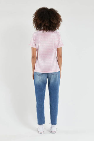 Armor-Lux - T-shirt rayé Heritage coton et lin - LE CAPITAINE D'A BORD