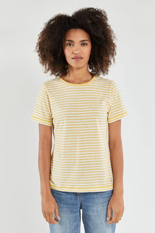 Armor-Lux - T-shirt rayé Heritage coton et lin - LE CAPITAINE D'A BORD