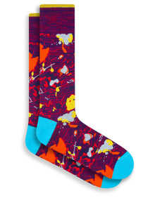  Bugatchi - Bas de coton mercerisé abstrait - LE CAPITAINE D'A BORD