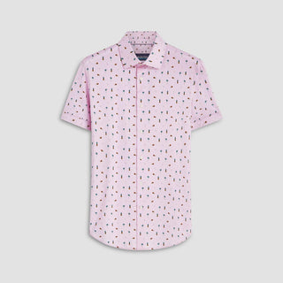 Bugatchi - Chemise manches courtes palmiers et ananas OOOHCOTTON© - LE CAPITAINE D'A BORD