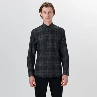 Bugatchi - Chemise manches longues à carreaux coton/viscose - LE CAPITAINE D'A BORD