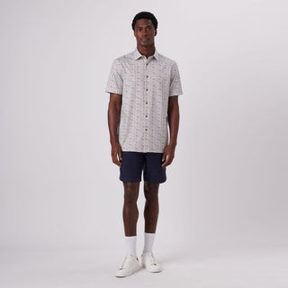 Bugatchi - Milo - Chemise manches courtes motifs OOOHCOTTON© - LE CAPITAINE D'A BORD
