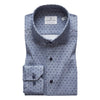 Emanuel Berg - Byron - Chemise manches longues Albini 4Flex à pois - Modern Fit - Gris - LE CAPITAINE D'A BORD