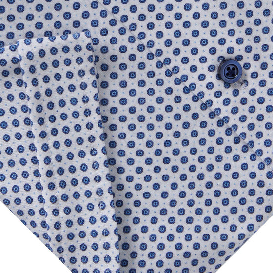 Emanuel Berg - Pablo - Chemise manches courtes Premium Jersey Knit - Modern Fit - Off White - LE CAPITAINE D'A BORD