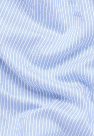 ETERNA - Chemise manches longues rayé Modern Fit - Poudre/Blanc - LE CAPITAINE D'A BORD