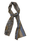 Hemley - Foulard de soie réversible paisley et rayures - LE CAPITAINE D'A BORD