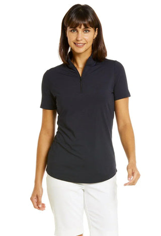 Ibkül - Short Sleeve Mock Neck - 87000 - LE CAPITAINE D'A BORD
