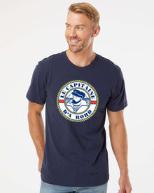  LE CAPITAINE D'A BORD - T-shirt de coton avec logo surdimensionné - LE CAPITAINE D'A BORD