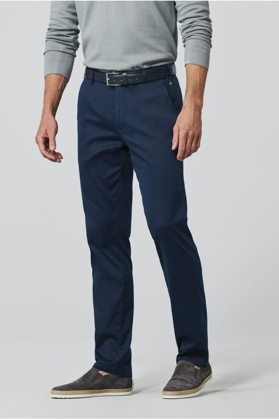 Meyer - Pantalon extensible de soie et coton Bonn 8096 - LE CAPITAINE D'A BORD