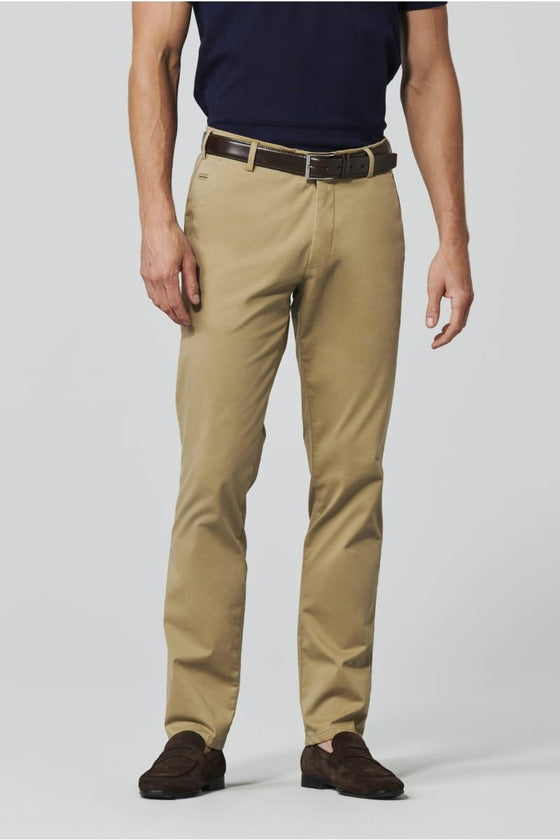 Meyer - Pantalon extensible de soie et coton Bonn 8096 - LE CAPITAINE D'A BORD