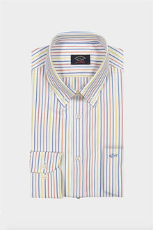  Paul & Shark - Chemise de coton poplin à rayures - LE CAPITAINE D'A BORD