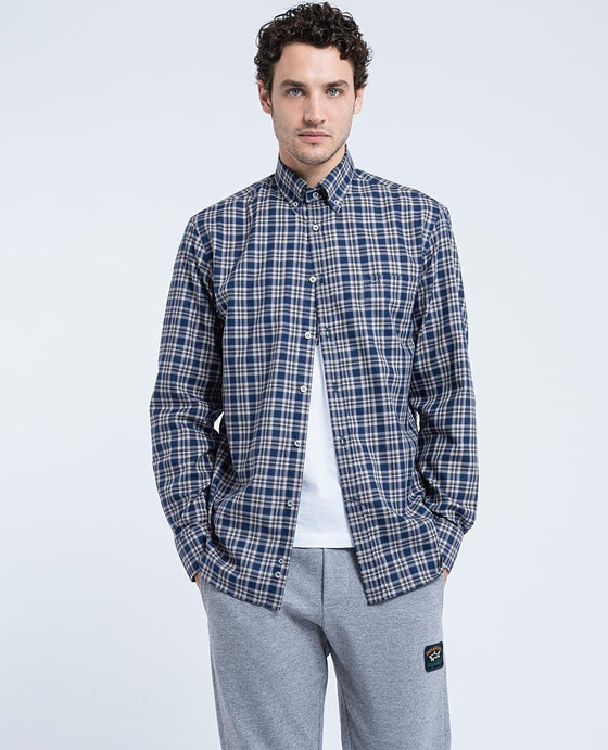 Paul & Shark - Chemise de flanelle à carreaux - LE CAPITAINE D'A BORD