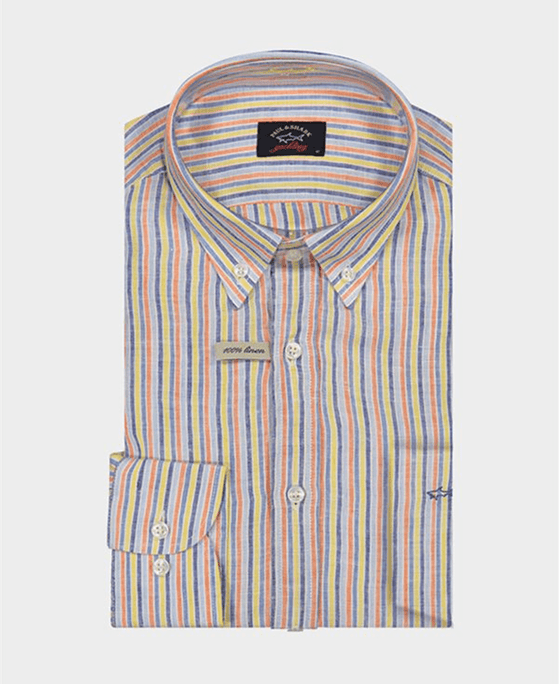 Paul & Shark - Chemise de lin à rayures - LE CAPITAINE D'A BORD