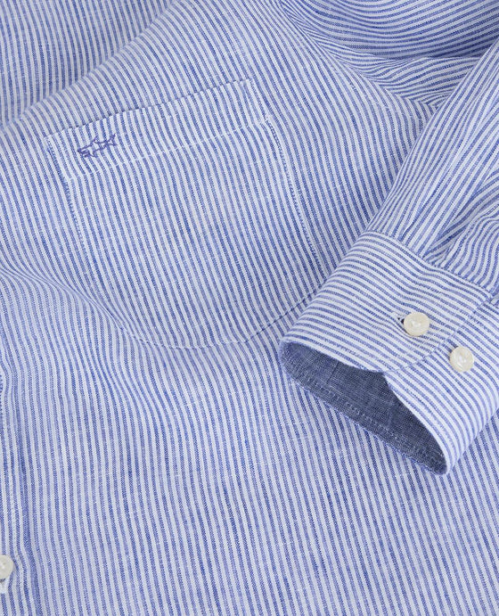 Paul & Shark - Chemise de lin manches longues à rayures - LE CAPITAINE D'A BORD