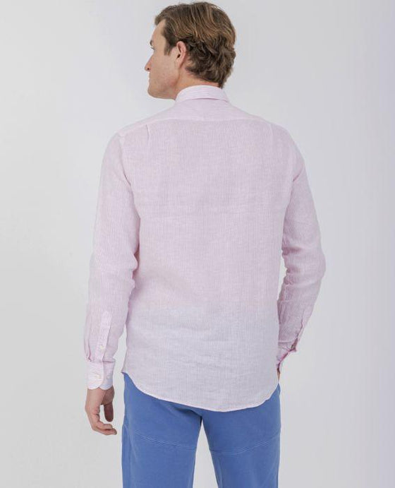 Paul & Shark - Chemise de lin manches longues à rayures - LE CAPITAINE D'A BORD