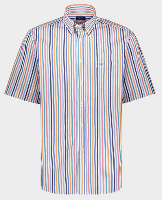 Paul & Shark - Chemise manches courtes à rayures - LE CAPITAINE D'A BORD