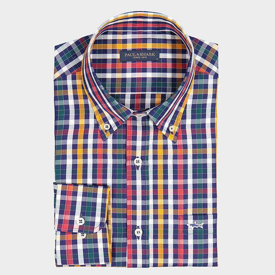 Paul & Shark - Chemise manches longues à carreaux - LE CAPITAINE D'A BORD